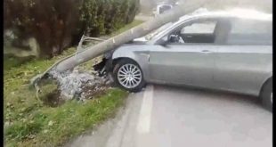 Grazzanise – Auto con palo telecom: tre feriti, coinvolto anche un bimbo