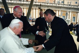 Don Giosuè Zannini incontra il Papa